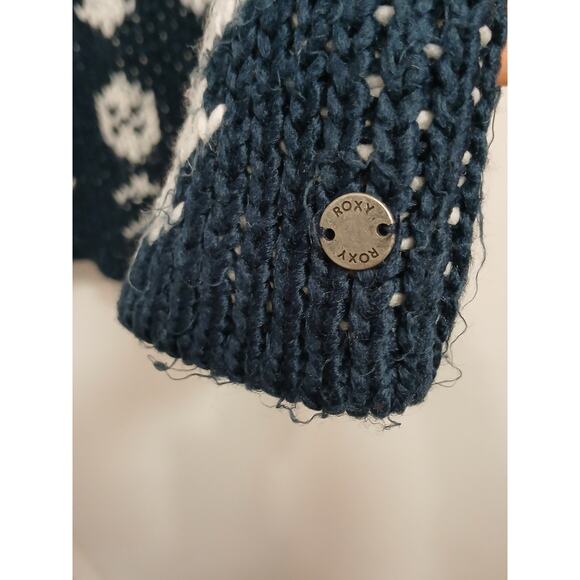 Roxy Peaceful Steph Cardigan Girls Big Sz XL Blue White Tribal Aztec Women XS/S - Picture 8 of 16